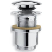 1.1/4" push-up bundventil uden overløb cylinder krom