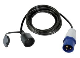 CEE adapterkabel - CEE han til CEE7/3 hun, 3G2.5 (3m)