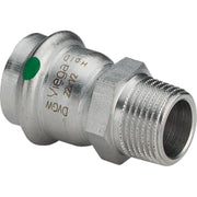 35 mm x 1" inox Sanpress overgang muffe/nippel