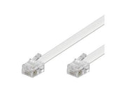 Telefonledning - 2 x RJ11(6P4C) han, Hvid (15m)