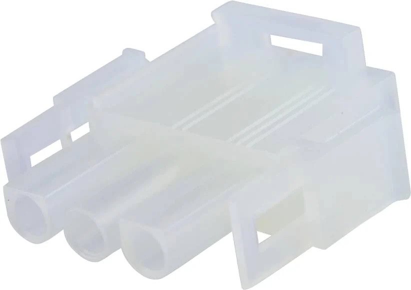 Ledning-til-ledning MLX stikhus - 1x3pol han, 6,35mm