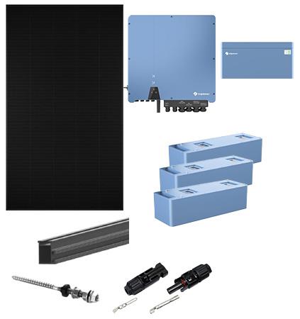 6,7KWP SOLPAKKE ETERNIT SOLPLANET 7,5KWH