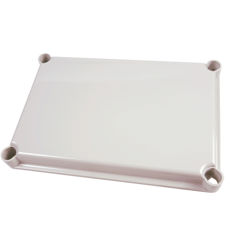 Fibox Grå Låg - 280x280x30 - 4 skruehuller