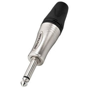 6,35mm mono JACK stik - for op til Ø10mm kabel