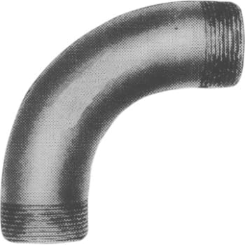 1/2" Galvaniseret bøjning 90° nippel/nippel