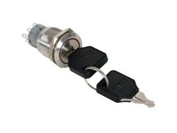 ProSwitch - Nøglekontakt, 2P ON-ON Ø19mm