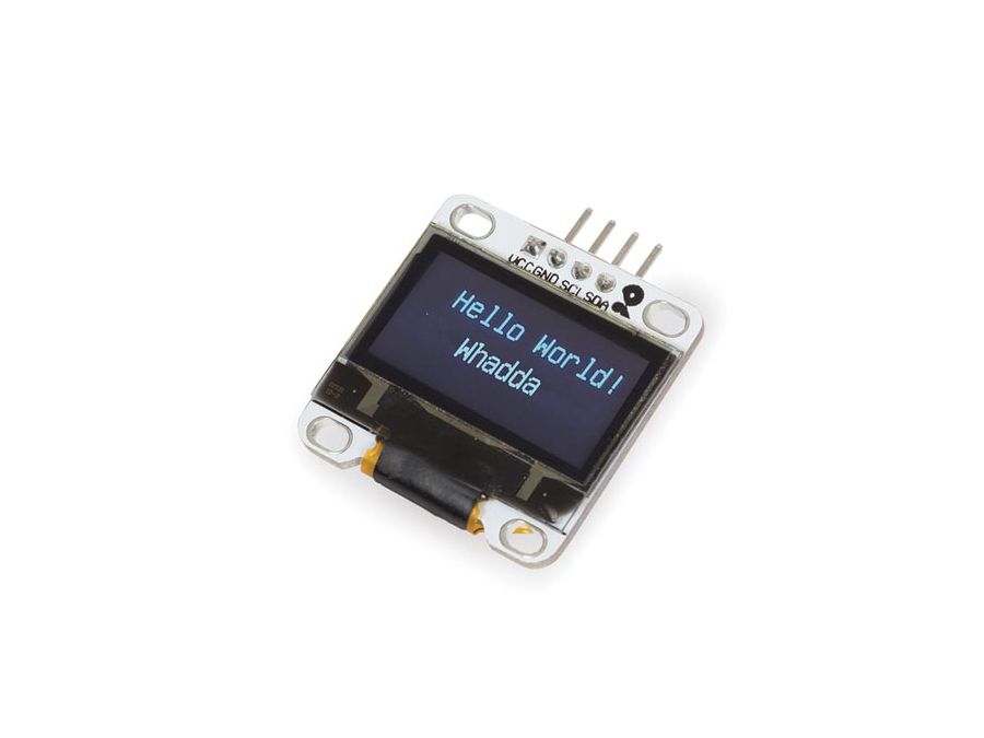 0,96" OLED display m. I2C