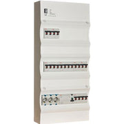Færdigmonteret gruppetavle - HPFI, Tarif - 3x16A 3P+N, 4x13A 1P+N - Hvid