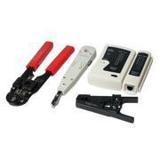 Modular krimptangsæt m. netværkstester - 4-i-1