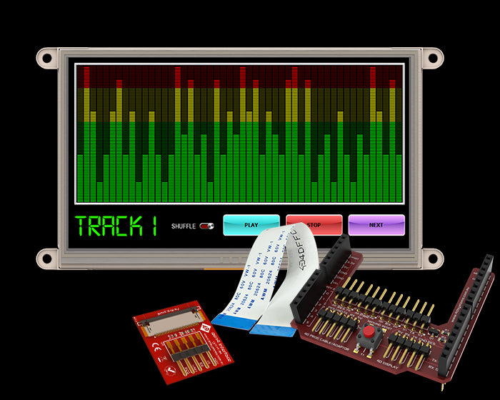 Smart ULCD-modul - 7,0" DIABLO16-proc., Arduino interface