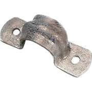 1/2" Galvaniseret rørbøjle planmontering