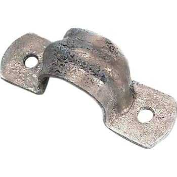 1/2" Galvaniseret rørbøjle planmontering