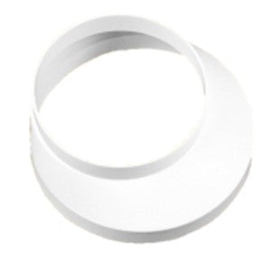 Rund reduktionsstykke - Ø160/Ø125mm, Hvid