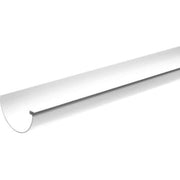 10" x 3000 mm Tagrende hvid Plastmo