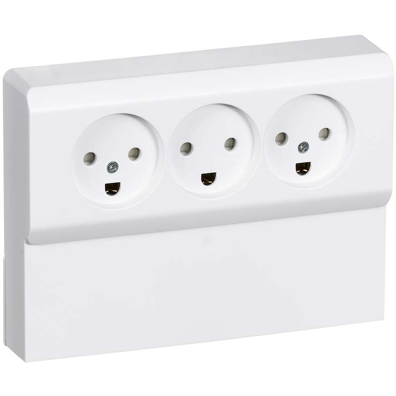 Opus 66 panelunderlag tripel 2 tænding hvid