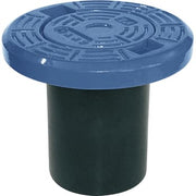 AVK 210 x 180 mm rundt, flydende gadedæksel, komposit, blå