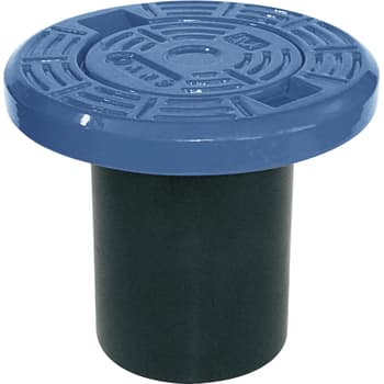 AVK 210 x 180 mm rundt, flydende gadedæksel, komposit, blå