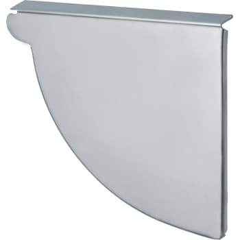 VMZINC endebund til kvartrund tagrende - 400 mm - højre