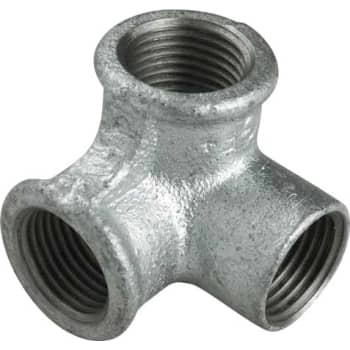 1/2" Galvaniseret vinkel med sideudløb