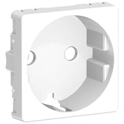 LK Fuga afdækning til 1m stikkontakt med sidejord - hvid
