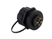 M22 multistik-fatning - 3pol hun, 10A, panelmont. Vandtæt