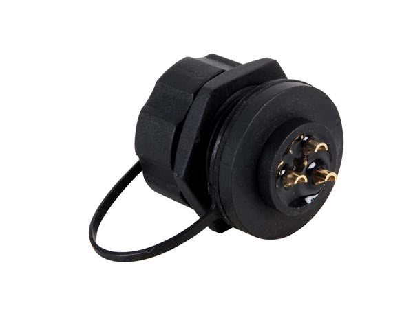 M22 multistik-fatning - 3pol hun, 10A, panelmont. Vandtæt