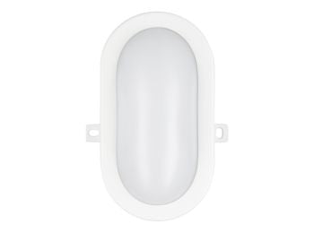 Udendørs LED skotlampe - Oval 6W Neutral Hvid (IP54)