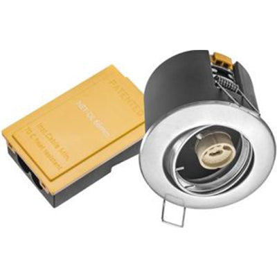 Indbygningsspot 230V GU10 Max 7W LED - børstet