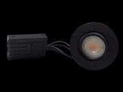 4 Watt Udendørsspot 2700K 345Lm GU10 - Sort, IP44, godkendt i isolering