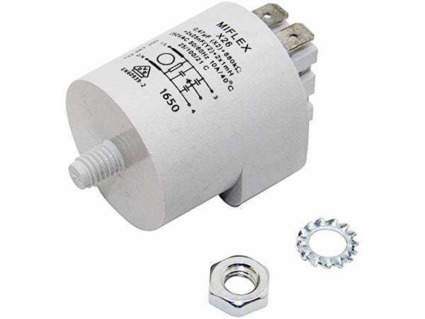 Netfilter kondensator - 250Vac 2x1mH, Cx: 0,47uF Cy: 2x25nF
