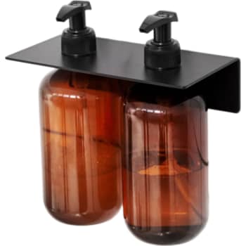 Bastant Design sæbeholder til 2 flasker i mat sort