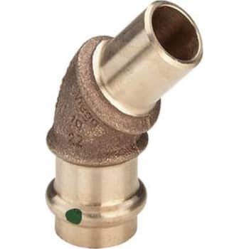 18 mm Bøjning 45° Sanpress med 1 muffe