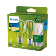 Philips LED 4W (60W) E27 2700K 840lm 2-pak