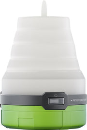 3-i-1 sammenklappelig campinglampe - RGB LED, flammeeffekt