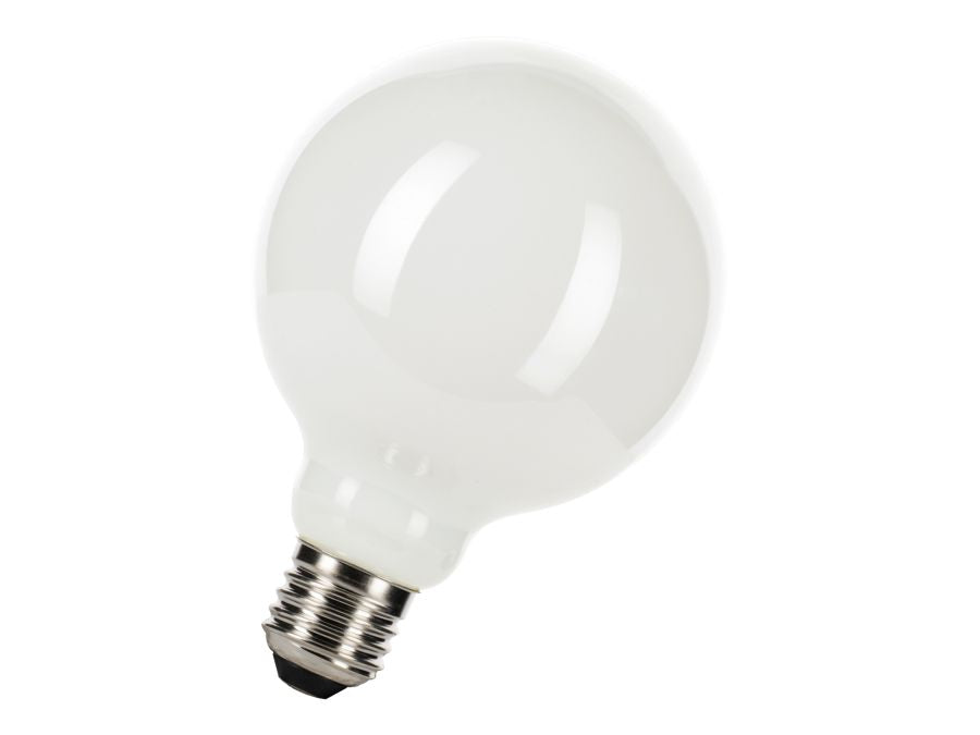 G95 filament LED pære - 230V 4W Opal, Dæmpbar, E27 (2700K)