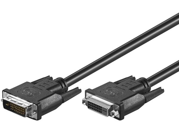 DVI-D forlængerkabel - DVI-D han til DVI-D hun (5m)