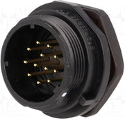 SP21 fatning - 12pol han, 0,75mm², 5A, kabinet (IP68)