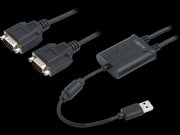 USB 2.0 til 2 x Seriel RS232 konverter
