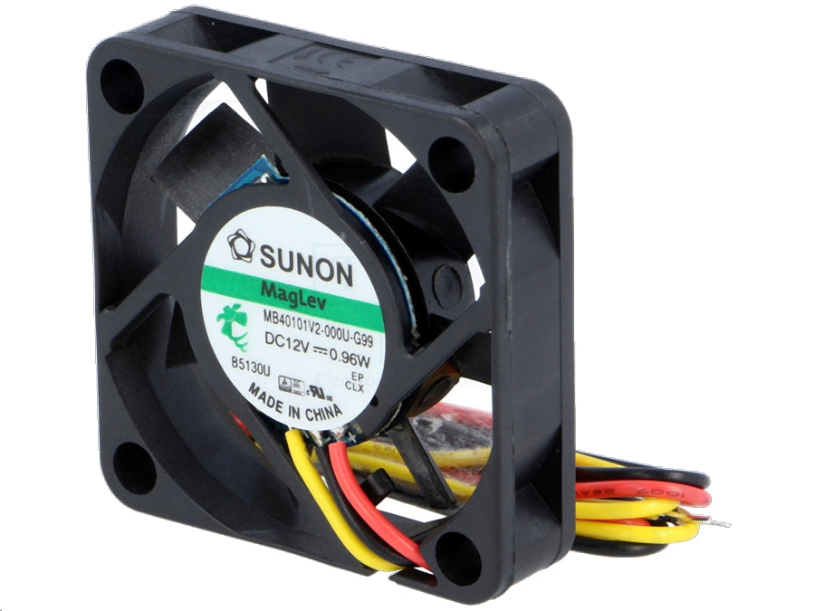 DC blæser - 40x40x10mm 12Vdc / 0,59W Vapo, 3 ledn.