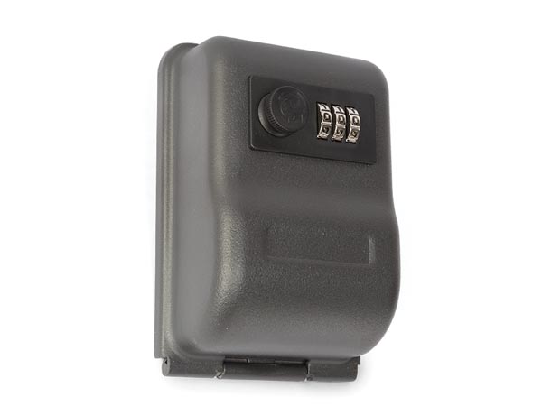 Nøgleskab m. kodelås - 100x146x58 mm, Grå