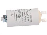 MOTOR kondensator - 6uF / 420V, M8 forskruning, Spadestik