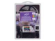 LED stripsæt (IP61) - 150 RGB, fjernbetj., strømfors. (5m)