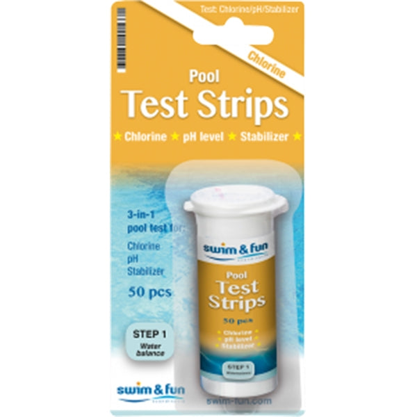 POOL TEST STRIPS PH/KLOR 50 STK