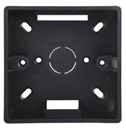 Underlag til 86x86mm vægdåser (int. std.) - Sort