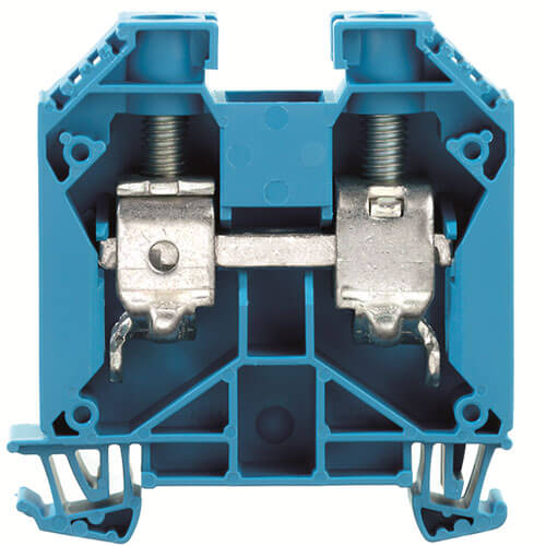 WDU  gennemgangsklemme 35mm² blå for dinskinne