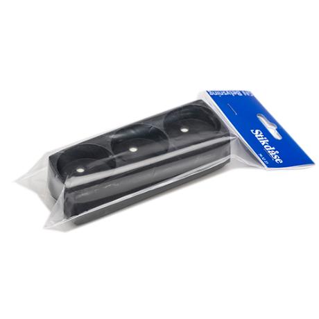 3-stikdåse u/jord sort GN-pak