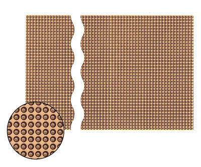 Hulprint - 100x200mm, enkeltsidet, 1-huls øer (pertinax)