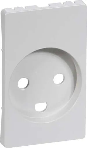 Fuga Afdækning for stikkontakt 1½ modul lysegrå