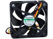 DC blæser - 60x60x15mm 12Vdc 1,44W kugleleje, 3 ledn.