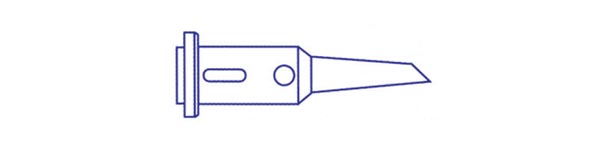 Spids til GAS/PRO og GAS/PROSET - 2,4mm skrå (SPT-2)